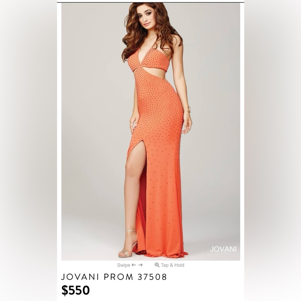 Coral Cutout Prom Dress size small
